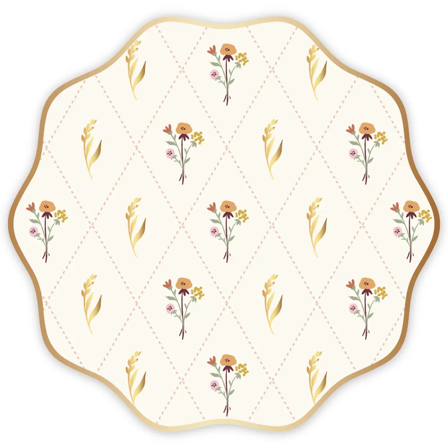 Cozy Fall Floral Dinner Plates