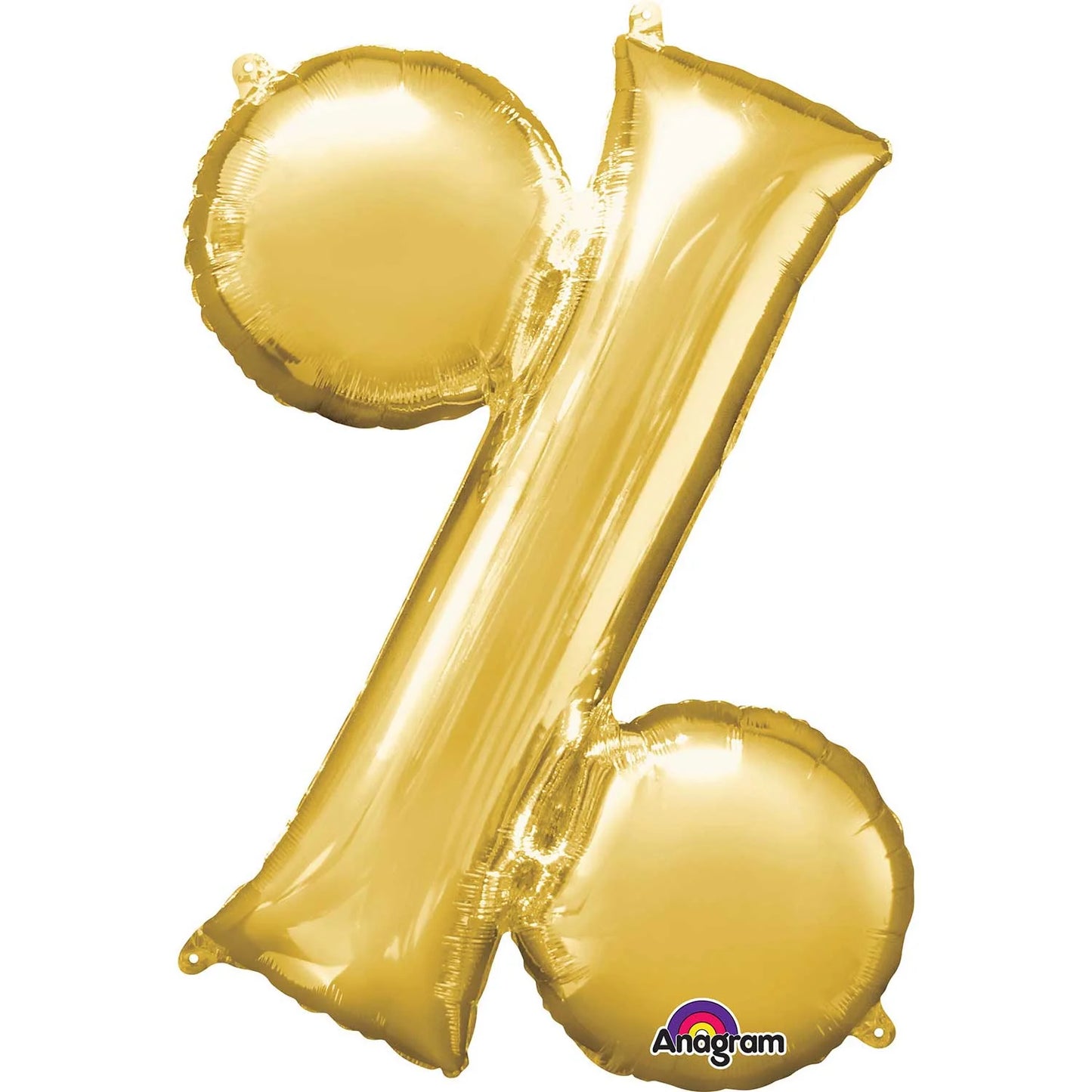 34" Gold Symbol % Balloon