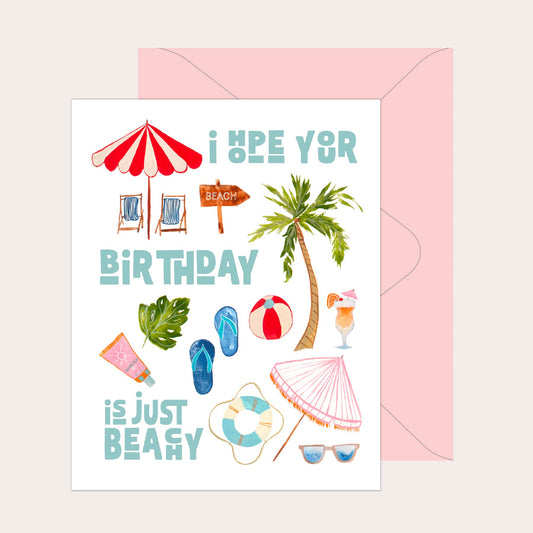 Beachy Birthday Card
