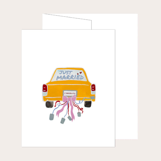 Just Married Wedding Card